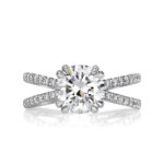 1.5 Carat Round Brilliant Diamond Ring | Brilliant White | 14K White Gold