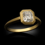1.51 Carat Asscher Statement | Brilliant White | 14K Yellow Gold | Refined Light - Image 3