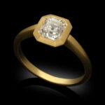 1.51 Carat Asscher Statement | Brilliant White | 14K Yellow Gold | Refined Light - Image 5