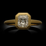 1.51 Carat Asscher Statement | Brilliant White | 14K Yellow Gold | Refined Light