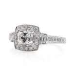 1.8 Carat Cushion Diamond Ring | Brilliant White | 14K White Gold | Graceful Brilliance - Image 2