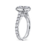 2 Carat Princess Halo Diamond Ring | Brilliant White | 18K White Gold | Quiet Power - Image 3