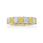 Radiant Eternity Band | Fancy Yellow | 14K White Gold | A Crown-Worthy Fancy Rarity
