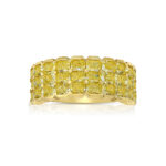 Round Brilliant Eternity Band | Fancy Yellow | 14K White Gold | A Crown-Worthy Fancy Rarity - Image 4