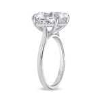 6.01 Carat Asscher Halo Diamond Ring | Brilliant White | 18K Gold | Refined Grandeur - Image 6