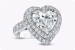 5.01 Carat Heart Shape Halo Diamond Ring | Brilliant White | 18K Gold | Heirloom-Worthy Glow