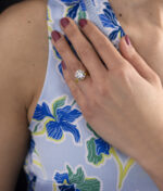 5.48 Carat Round Brilliant Diamond Ring | Fancy Yellow | 14K Yellow Gold - Image 2