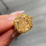 8 Carat Cushion Statement | Fancy Yellow | 14K White Gold | A Crown-Worthy Fancy Rarity - Image 3