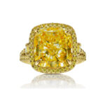 8 Carat Cushion Statement | Fancy Yellow | 14K White Gold | A Crown-Worthy Fancy Rarity - Image 7