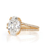 1.5 Carat Oval Diamond Ring | Brilliant White | 14K White Gold | Refined Light - Image 2
