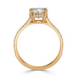 1.5 Carat Oval Diamond Ring | Brilliant White | 14K White Gold | Refined Light - Image 3