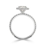 1.6 Carat Oval Diamond Ring | Brilliant White | 14K White Gold | Classic Charm - Image 4