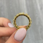 Asscher Eternity Band | Fancy Yellow | 14K White Gold | Colour-Collector’s Treasure - Image 3