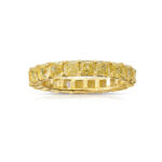 Asscher Eternity Band | Fancy Yellow | 14K White Gold | Colour-Collector’s Treasure
