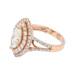 1.52 Carat Marquise Diamond Ring | Brilliant White | 14K Rose Gold | Classic Charm - Image 3