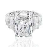 10.03 Carat Radiant Diamond Ring | Brilliant White | 14K White Gold | Iconic Presence - Image 2