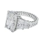 10.03 Carat Radiant Diamond Ring | Brilliant White | 14K White Gold | Iconic Presence - Image 4
