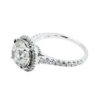 3.26 Carat Round Brilliant Diamond Ring | Brilliant White | 14K White Gold - Image 4