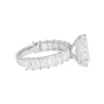 6.64 Carat Radiant Diamond Ring | Brilliant White | 14K White Gold | Timeless Brilliance - Image 3