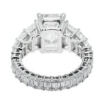 10.26 Carat Emerald Diamond Ring | 14K White Gold | Unparalleled Brilliance - Image 4