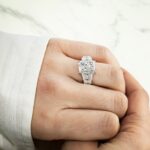 9.96 Carat Radiant Diamond Ring | Brilliant White | 14K White Gold - Image 7