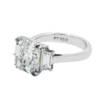 6.26 Carat Asscher Diamond Ring | Brilliant White | 14K White Gold | Refined Grandeur - Image 4