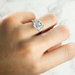 6.26 Carat Asscher Diamond Ring | Brilliant White | 14K White Gold | Refined Grandeur - Image 7