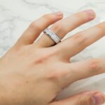 5.9 Carat Emerald Eternity Band | 14K White Gold | Radiant Elegance - Image 5