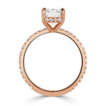 1.5 Carat Emerald Diamond Ring | 14K White Gold | Refined Light - Image 4