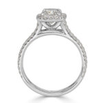 1.7 Carat Cushion Diamond Ring | Brilliant White | 14K White Gold | Pure Sophistication - Image 4