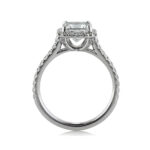 1.8 Carat Princess Diamond Ring | Brilliant White | 14K White Gold | Classic Charm - Image 4