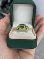15.44 Carat Emerald Diamond Ring | 18K White Gold - Image 3