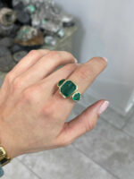 15.44 Carat Emerald Diamond Ring | 18K White Gold - Image 6