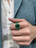 15.44 Carat Emerald Diamond Ring | 18K White Gold - Image 7