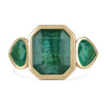 15.44 Carat Emerald Diamond Ring | 18K White Gold - Image 8
