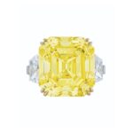 15 Carat Assher Cut Statement | Fancy Yellow | 14K White Gold | Colour-Collector’s Treasure - Image 2
