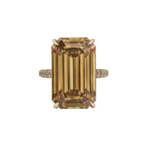 15 Carat Emerald-cut Statement | Fancy Yellow | 14K White Gold | Rare Fancy-Color Splendour