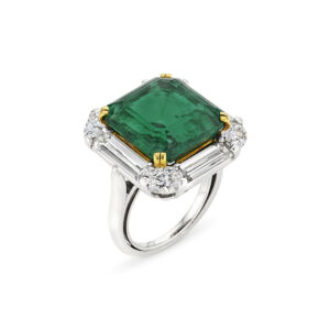 15 Carat Emerald-cut Statement | 14K White Gold | Collector’s Grade Grandeur