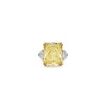 15 Carat Radiant Statement | Fancy Yellow | 14K White Gold | Colour-Collector’s Treasure
