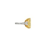 15 Carat Radiant Statement | Fancy Yellow | 14K White Gold | A Crown-Worthy Fancy Rarity - Image 3