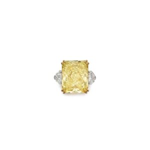 15 Carat Radiant Statement | Fancy Yellow | 14K White Gold | A Crown-Worthy Fancy Rarity