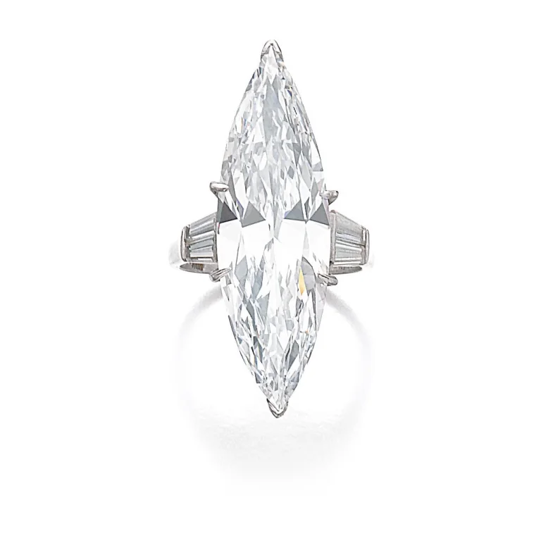 15 Carat Marquise Statement | Brilliant White / F color | VS | 14K White Gold