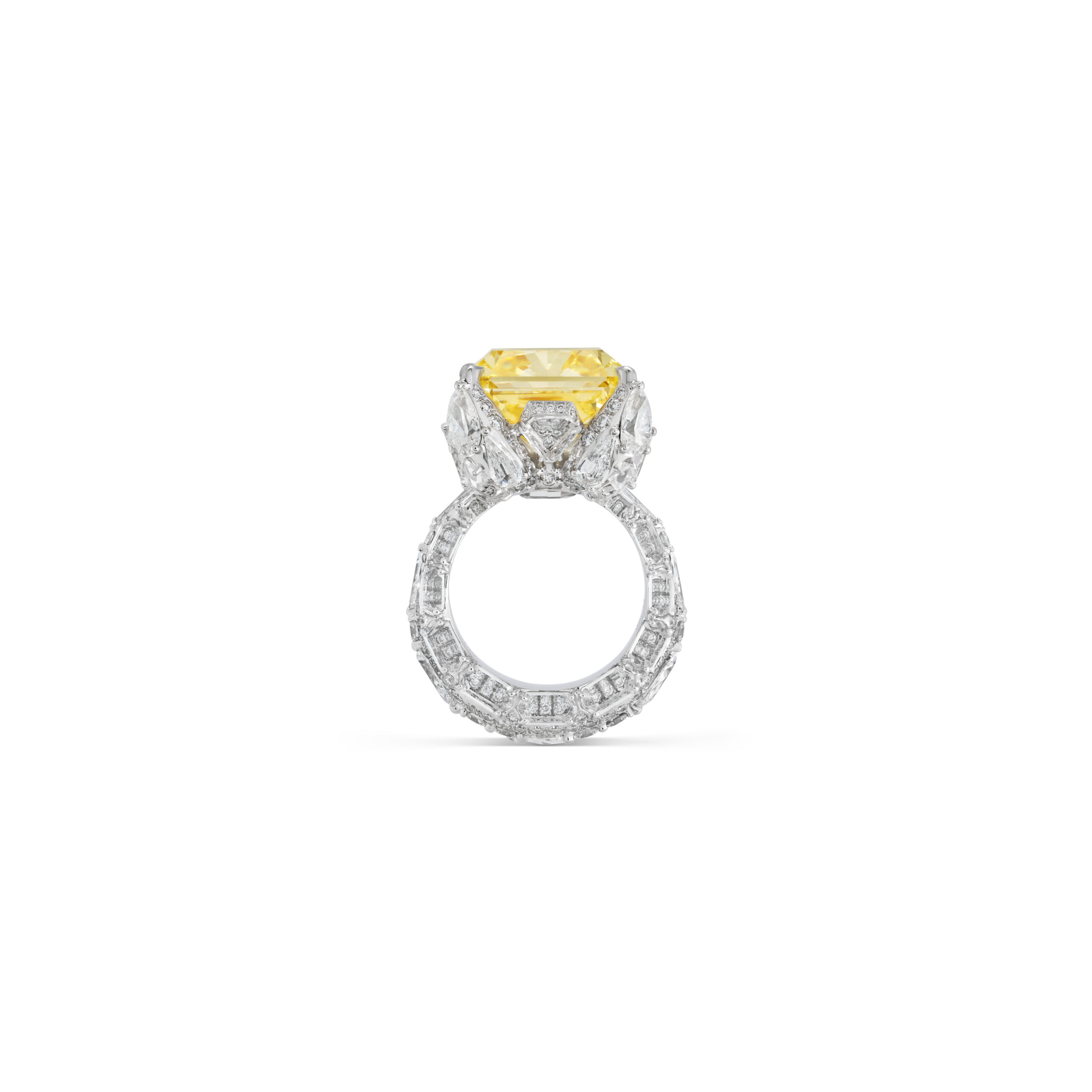 15-carat-radiant-cut-fancy-yellow-475-000-front-view-primary.jpg 15 Carat Radiant Statement | Fancy Yellow | 14K White Gold | Sunlit Royal Radiance - Image 1