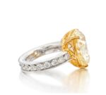 15 Carat Heart Shape Statement | Fancy Yellow | 14K White Gold | A Crown-Worthy Fancy Rarity - Image 4