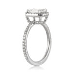 1.5 Carat Emerald Diamond Ring | 14K White Gold | Elegant Sparkle - Image 3
