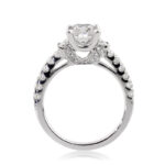 1.8 Carat Princess Diamond Ring | Brilliant White | 14K White Gold | Refined Light - Image 4