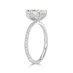2 Carat Oval Diamond Ring | Brilliant White | 14K White Gold | Everyday Royalty - Image 3
