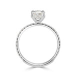 2 Carat Oval Diamond Ring | Brilliant White | 14K White Gold | Everyday Royalty - Image 4
