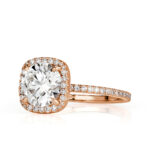 2 Carat Round Brilliant Diamond Ring | Brilliant White | 14K White Gold - Image 2