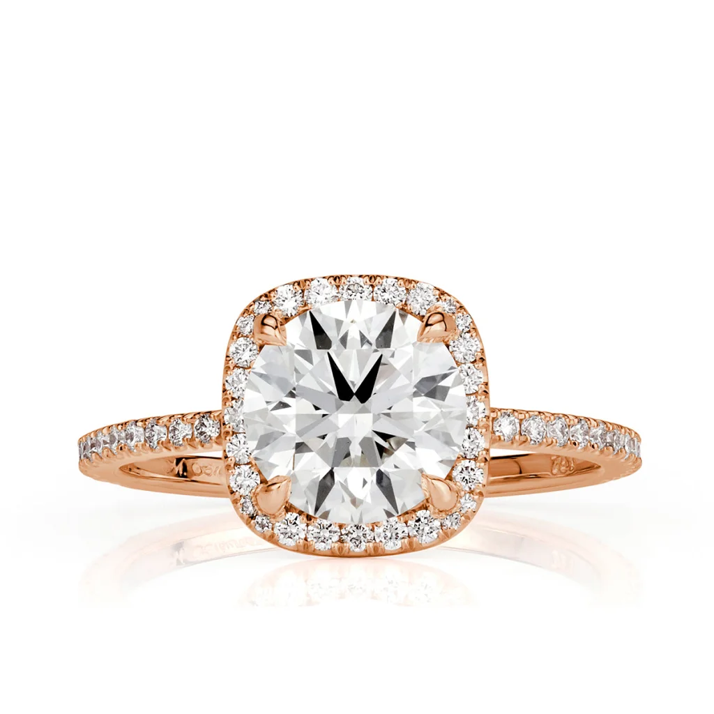 2 Carat Round Brilliant Diamond Ring | Brilliant White | 14K White Gold